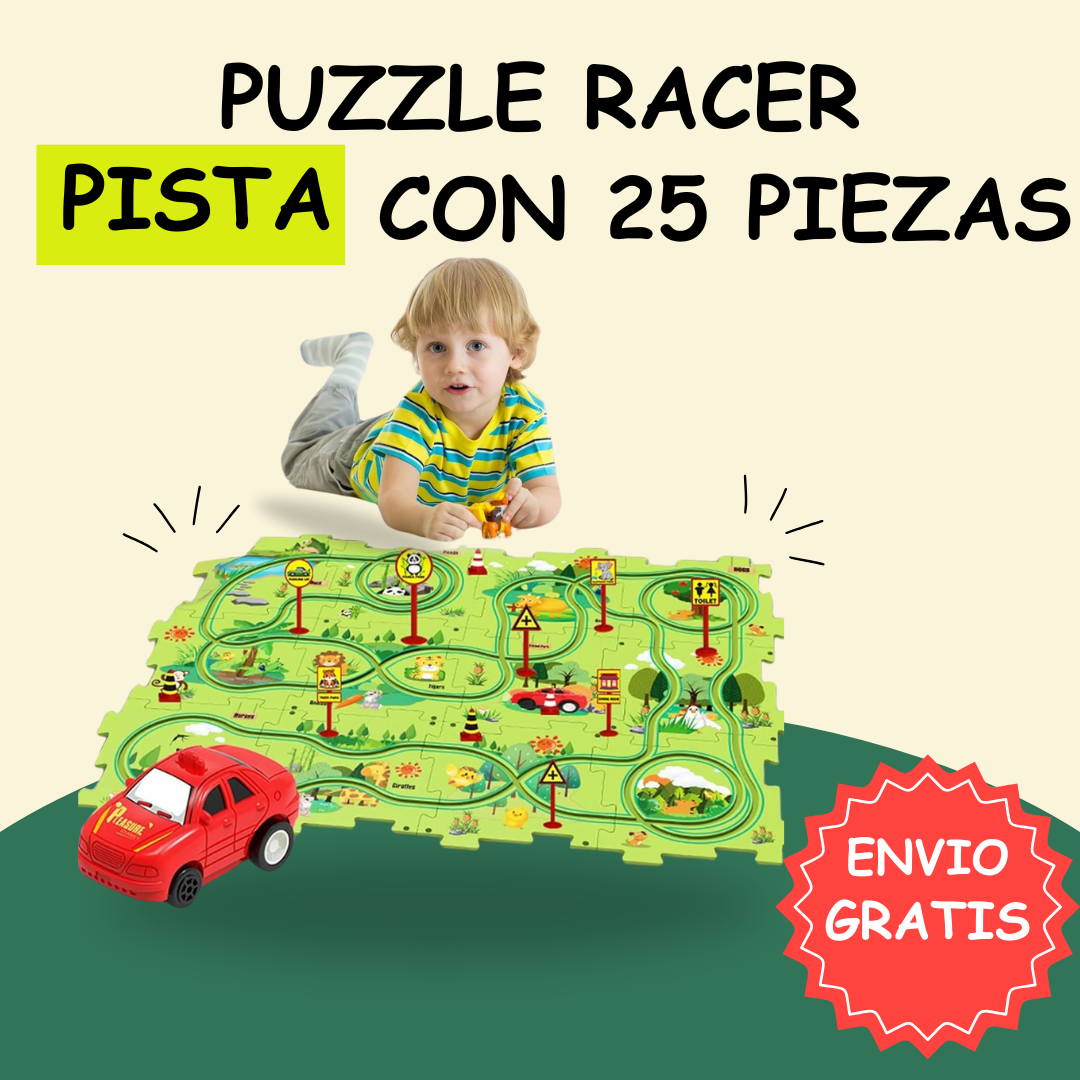 PUZZLERACER- 25 PIEZAS GRANDES - COMPRA 1 Y LLÉVATE 2