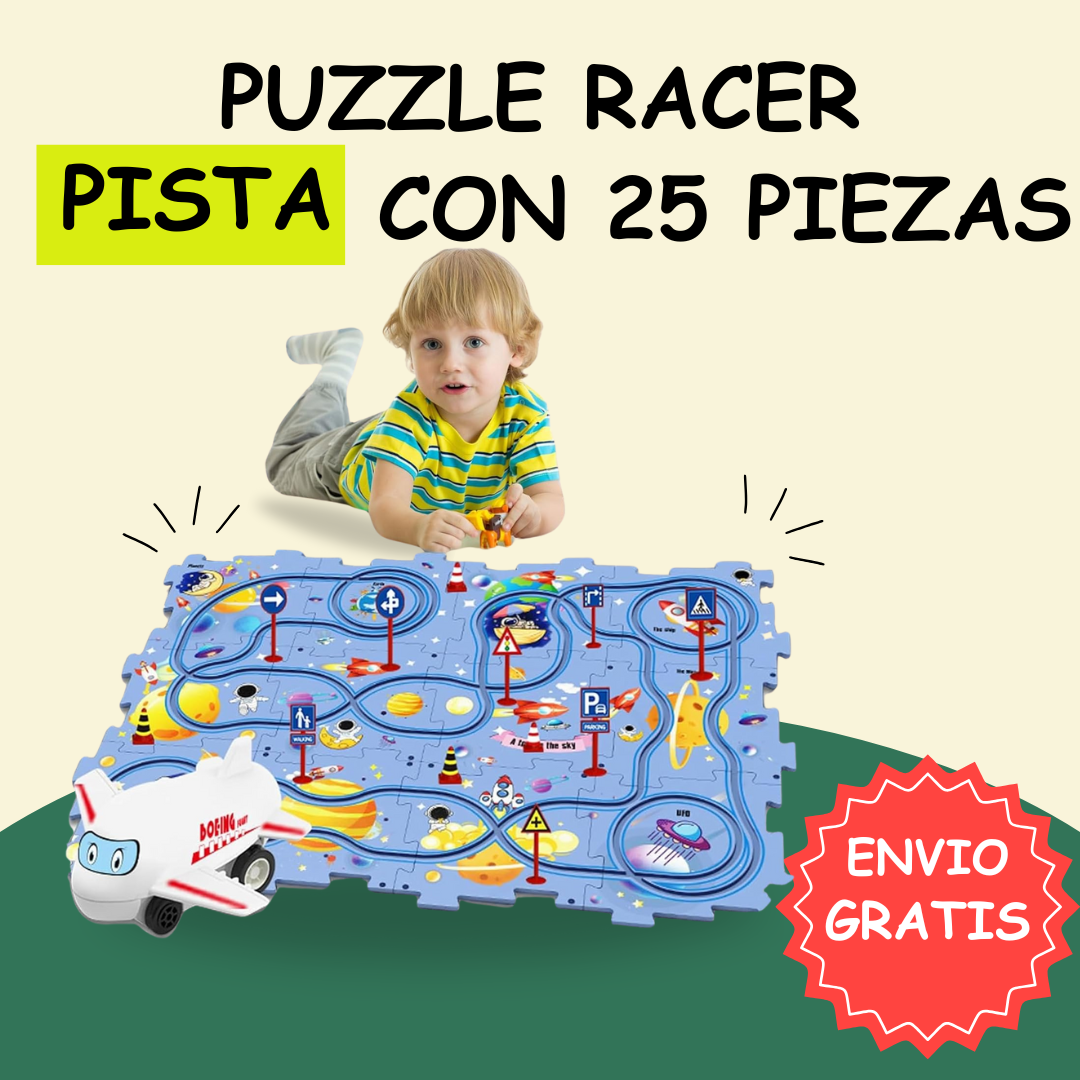 PUZZLERACER- 25 PIEZAS GRANDES - COMPRA 1 Y LLÉVATE 2