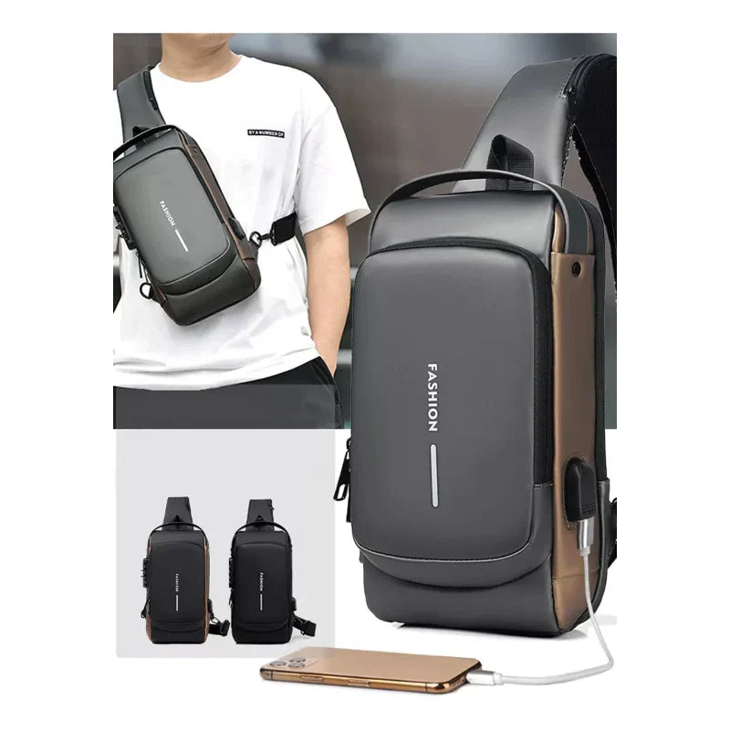 Mochila Antirrobo Oxford Brown