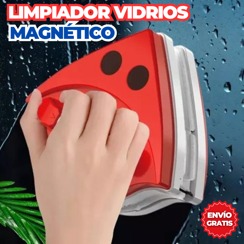 Limpiador de vidrios magnéticos + Limpia orillo de Regalo🎁