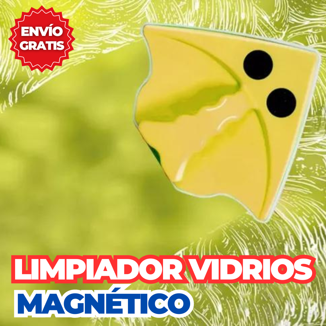 Limpiador de vidrios magnéticos + Limpia orillo de Regalo🎁