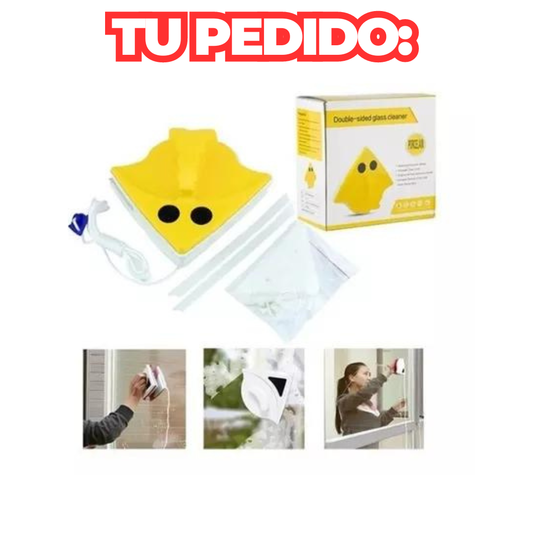 Limpiador de vidrios magnéticos + Limpia orillo de Regalo🎁