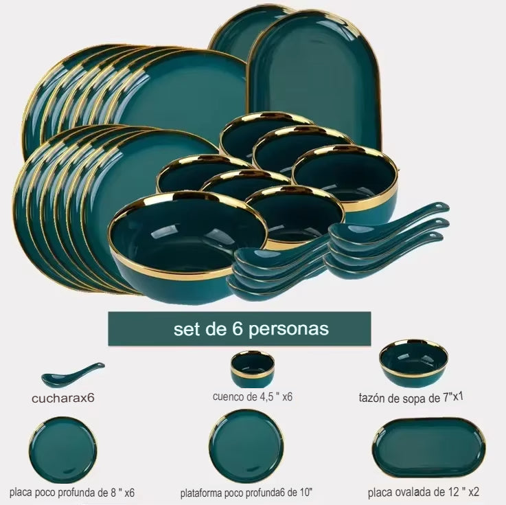 Juego de platos premium - FlorattaPratos™