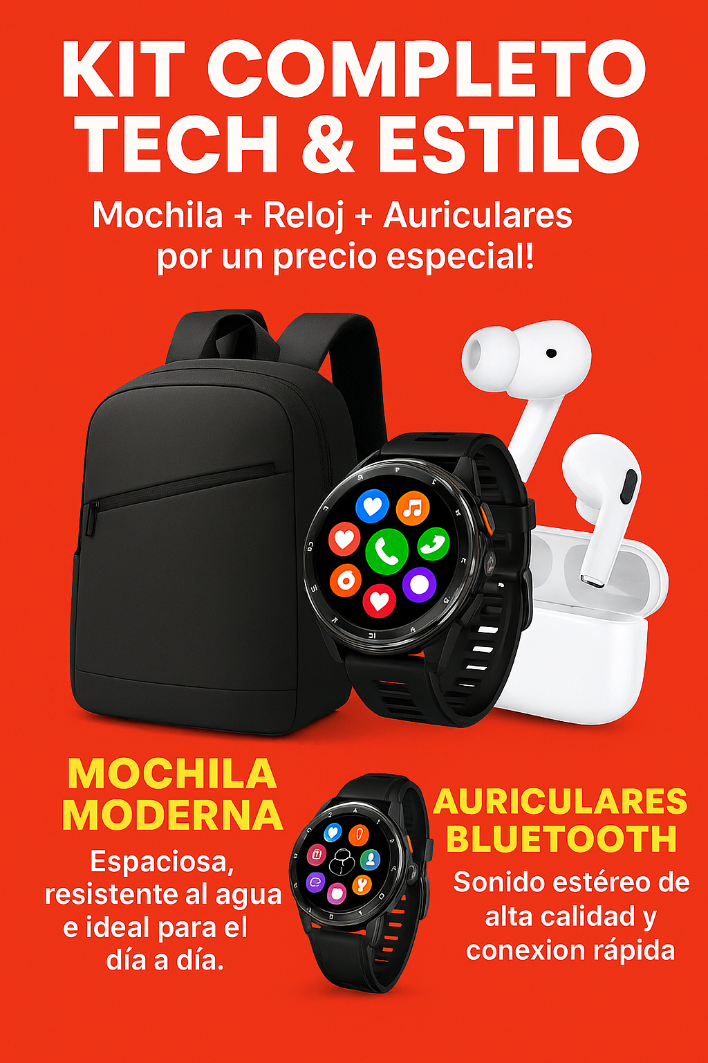 Kit completo de tecnología y estilo