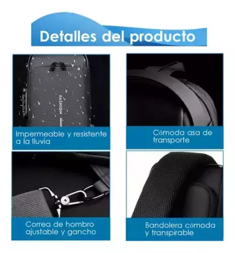 Mochila Antirrobo Oxford Brown