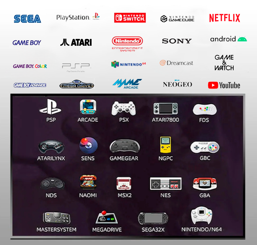 Videojuego G11 PRO® + 45,000 juegos - 1TB